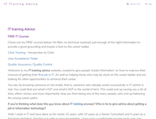 Tablet Screenshot of it-training-advice.com